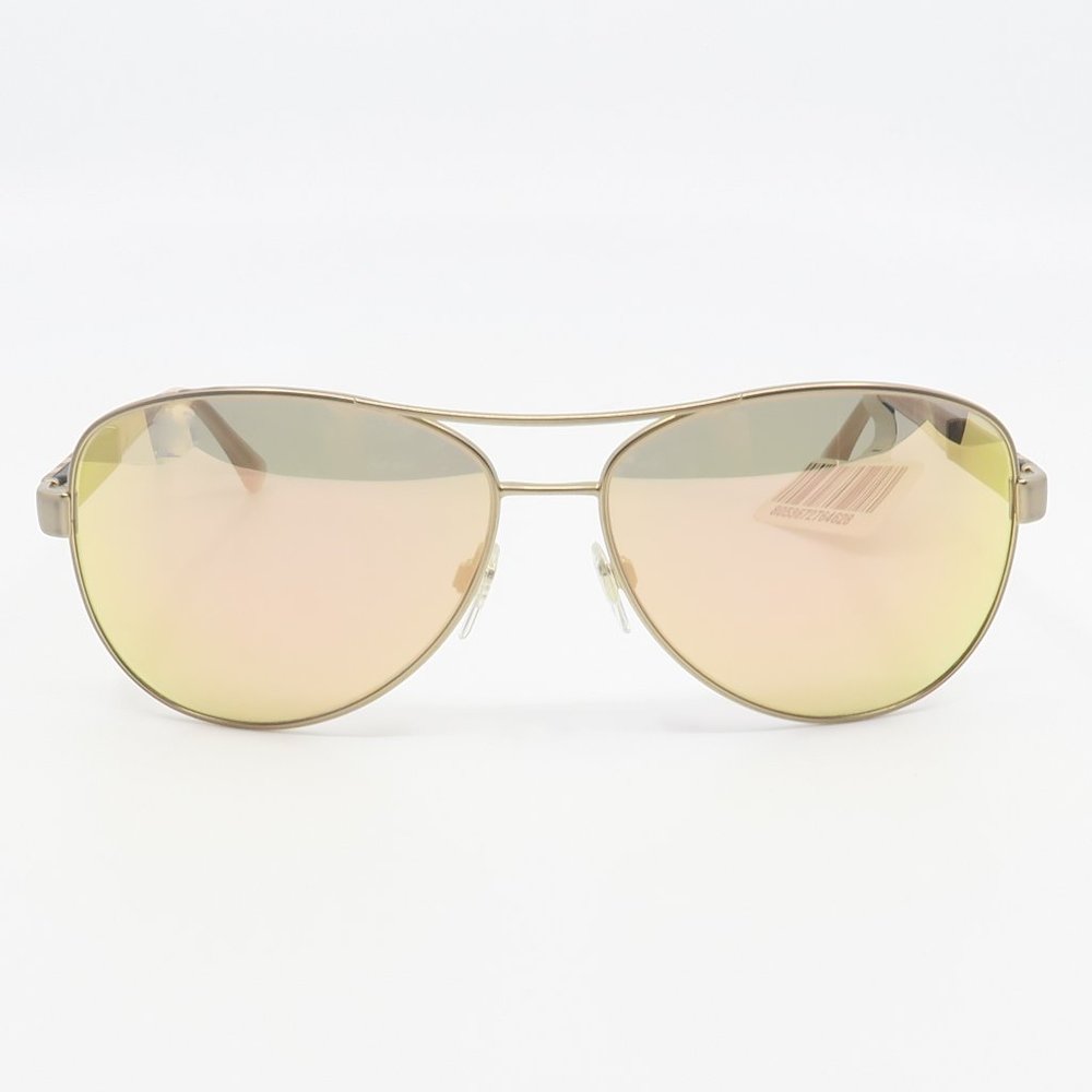 B 3080 1235/7J Burberry Matte Gold/ Pink Aviator Sunglasses